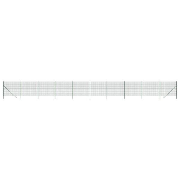 vidaXL Clôture en treillis métallique vert 2x25 m acier galvanisé