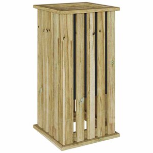 vidaXL Caisses de plantation Marron 33 x 33 x 65 cm Pinède imprégnée