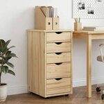 vidaXL Armoire 34 x 39 x 61 5 cm Bois de Pin Massif Marron