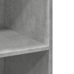 vidaXL Buffet haut gris béton 70x41x185 cm bois d'ingénierie