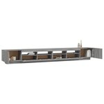 vidaXL Ensemble de meubles TV avec lumières LED 3 Pièces Sonoma gris