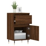 vidaXL Buffets 2 Pièces chêne marron 40x35x70 cm bois d'ingénierie