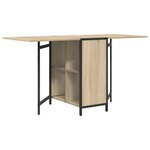 vidaXL Table à dîner 144 x 60 x 75 cm Bois d'ingénierie Chêne Sonoma