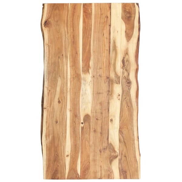 vidaXL Dessus de table Bois d'acacia massif 118x(50-60)x3 8 cm