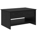 vidaXL Table basse Chêne noir 80 x 50.5 x 41.5 cm Bois d'ingénierie