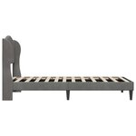 vidaXL Cadre de lit avec tête de lit Gris foncé 80 x 200 cm Velours