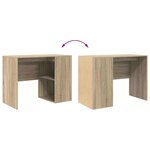vidaXL Bureau Chêne sonoma 102 x 50 x 75 cm Bois d'ingénierie