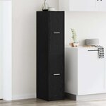 vidaXL Armoire d'apothicaire Chêne noir 30x41x144 5 cm Bois d'ingénierie