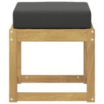 vidaXL Banc de Jardin Bois d'Acacia Massif Blanc