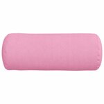 vidaXL Coussins d'accent 2 Pièces Rose Ø 15 x 40 cm tissu