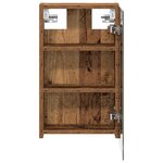 vidaXL Armoire Miroir de Salle de Bain Bois ancien 30 x 10 5 x 50 cm