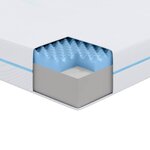 vidaXL Matelas Blanc 90 x 200 cm Mousse