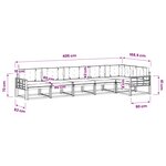 vidaXL Ensemble de canapés d'extérieur 6 pc Naturel et Anthracite