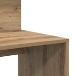 vidaXL Bureau avec rangement chêne artisanal 90 x 48 x 101 5 cm