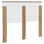 vidaXL Tête de lit Chêne artisanal 120 cm Bois d'ingénierie