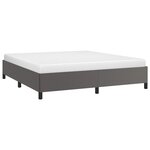 vidaXL Cadre de lit sans matelas gris 180x200 cm similicuir