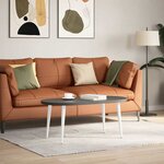 vidaXL Pieds de table basse coniques 4 pièces Blanc 42-43 cm Acier