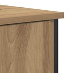 vidaXL Buffet chêne artisanal 70 x 30 x 80 cm Bois d'ingénierie