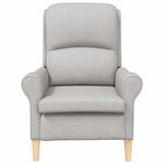 vidaXL fauteuil Gris nuage 76 x 94 x 102 cm Tissu Sharpa