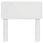 vidaXL Tête de lit Blanc Brillant 100 cm Bois d'ingénierie