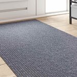 vidaXL Tapis Couloir Gris clair 80 x 500 cm tissu