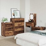 vidaXL Armoires de rangement 2 Pièces Bois Ancien 80 x 48 x 105 cm