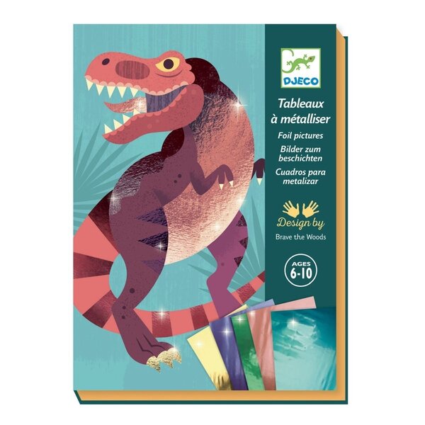Djeco DJ09518 - Tableaux à metalliser Dinosaurs