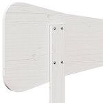 vidaXL Tête de lit blanc 160 cm bois massif de pin
