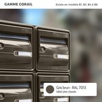 Bloc de boites aux lettres collectives extérieures · B3 - Gris brun