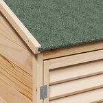 vidaXL Abri de jardin Naturel 106 x 56 x 176 5 cm Bois de Sapin Massif