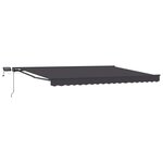 vidaXL Cadre de store manuel avec LEDs Anthracite 5 × 3 5 m