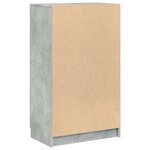 vidaXL Armoire à chaussures Gris béton 59x35x100 5 cm Bois d'ingénierie