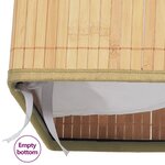 vidaXL Boîtes de rangement en bambou 4 Pièces