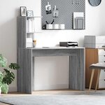 vidaXL Bureau Sonoma gris 102 x 50 x 124 cm Bois d'ingénierie