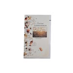 Carte De Voeux -  Sincères Condoléances - Fleurs Visuel Aléatoire*