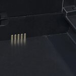 vidaXL Armoire de rangement de jardin avec 4 étagères Noir et gris