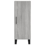vidaXL Buffet Sonoma gris 34 5x34x90 cm Bois d'ingénierie
