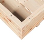 vidaXL Jardinière 110x110x26 5 cm bois de pin massif