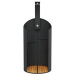 vidaXL Douche d'extérieur noir 100x100x241 5 cm poly rotin bois acacia