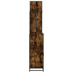 vidaXL Ensemble meubles salle de bain 4 Pièces chêne fumé bois ingénierie