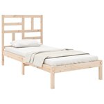vidaXL Cadre de lit sans matelas bois massif 90x190 cm
