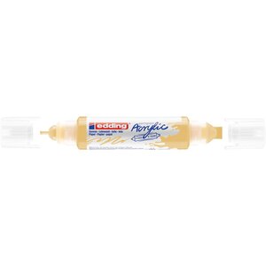 Marqueur acryl 3d dble pointe 5400 jaune pastel 2-3 mm  5-10 mm EDDING