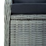vidaXL Ensemble à manger de jardin 5 Pièces Gris clair