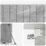 vidaXL Meuble TV mural 98 x 31 x 30 cm Gris béton Bois d'ingénierie