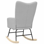 vidaXL Chaise à bascule gris nuage tissu