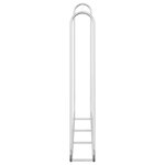 vidaXL Portant de bois de chauffage 200x25x150 cm acier galvanisé