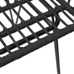 vidaXL Chaises de jardin lot de 2 avec accoudoir Noir 56x64x80 cm