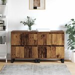 vidaXL Buffet 2 Pièces Bois ancien 60 x 35 x 70 cm