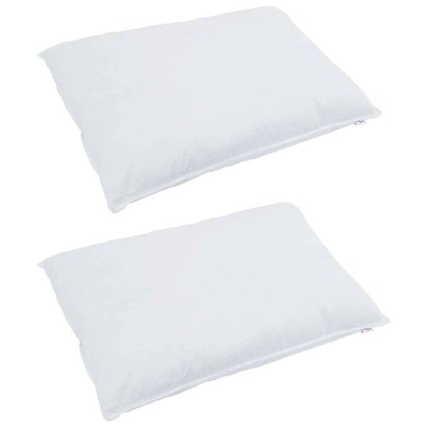 vidaXL Couette avec oreiller 3 Pièces Blanc Bas