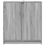 vidaXL Buffet avec LED sonoma gris 77x34x85 cm bois d'ingénierie